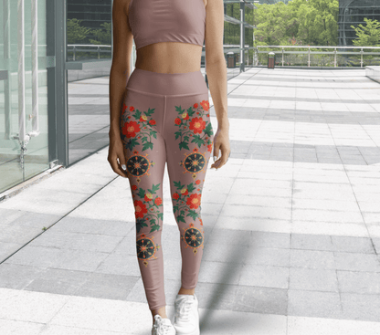 Atens Floral Yoga Pants Leggings for Woman