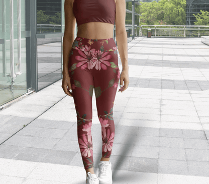 Reign Floral Yoga Pants Leggings for Woman