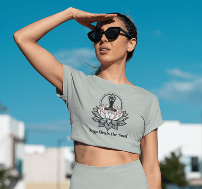 Heal The Soul Yoga Shirt Crop Top ﻿