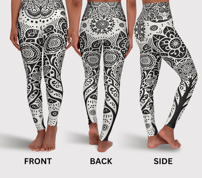 Tree Flower Yoga Pants Leggings