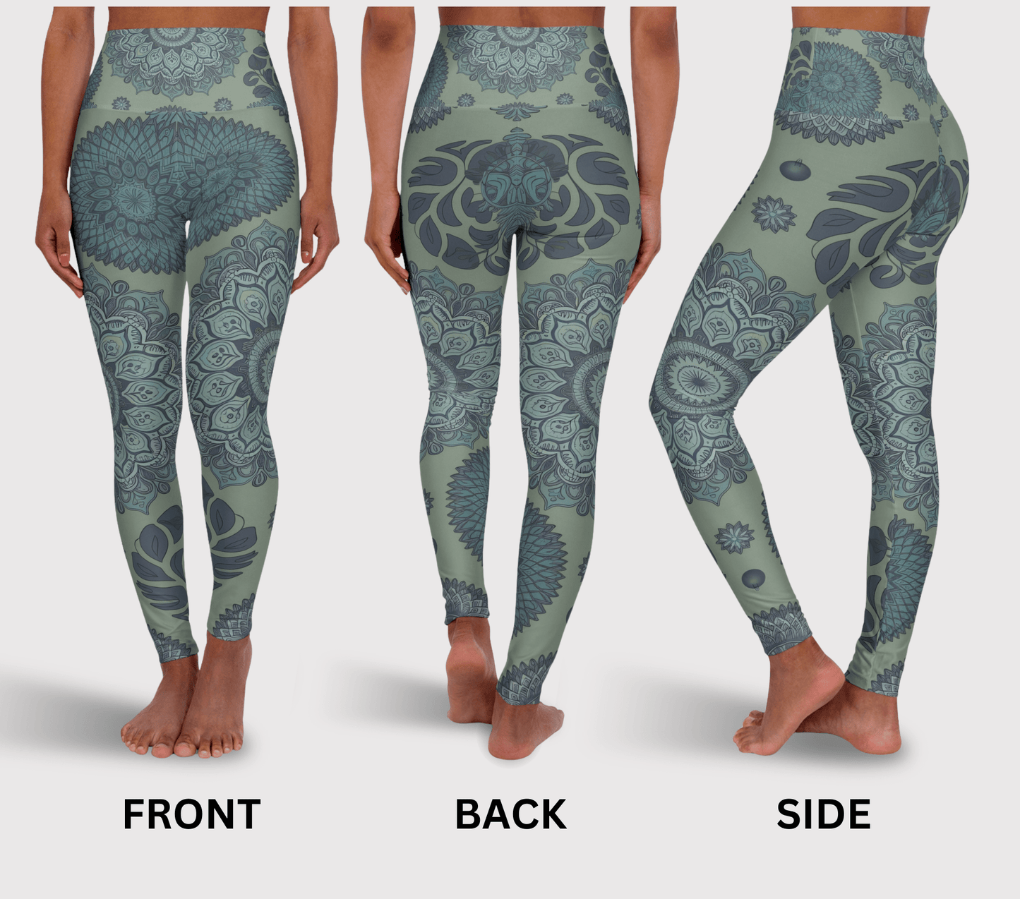 Sage Mandala Yoga Pants Leggings