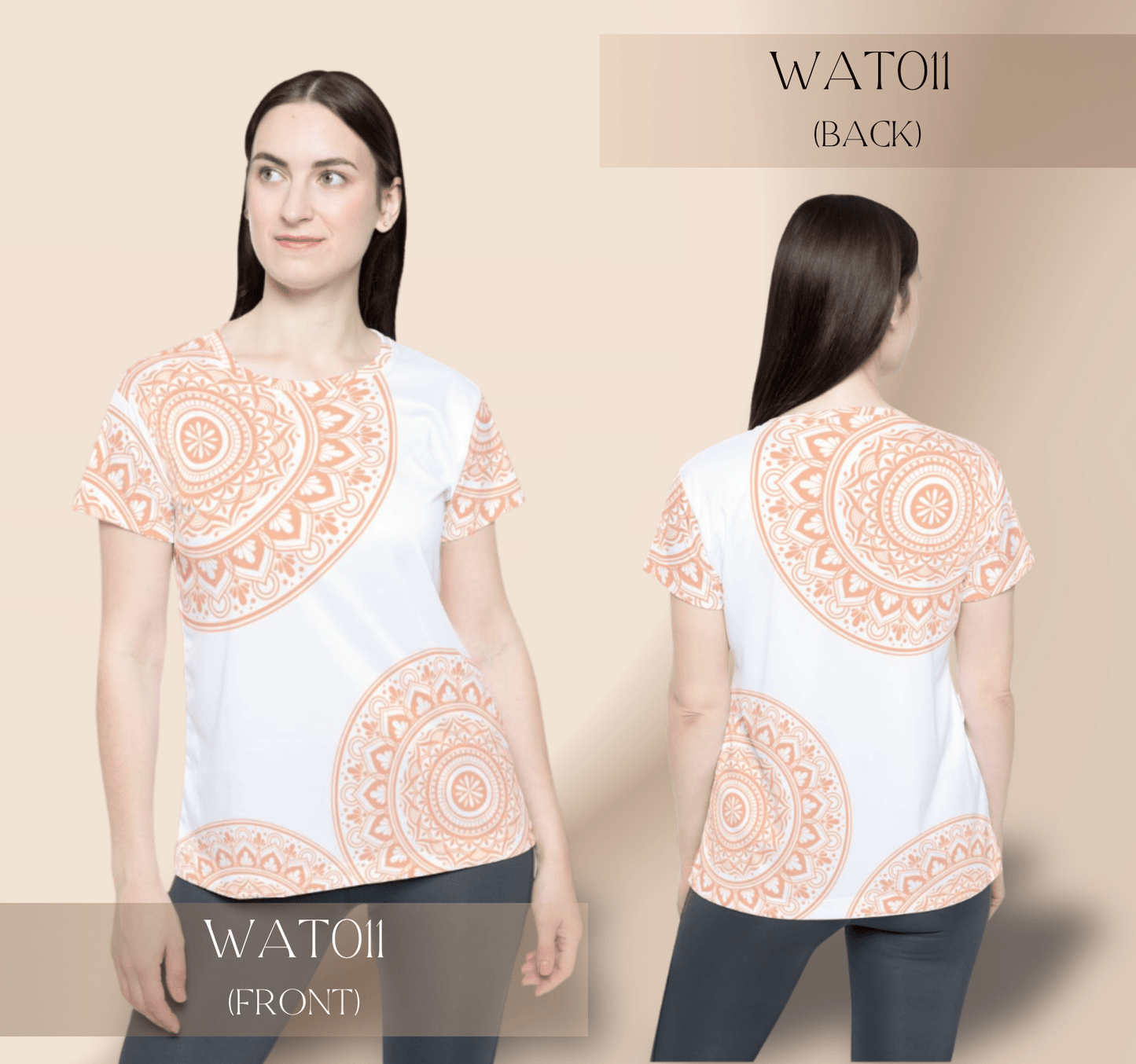 Mandala Womens White Jersey