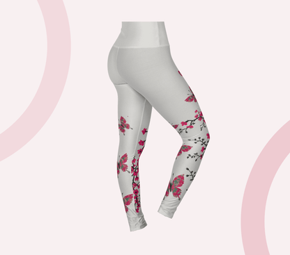 Dapodil Butterfly Blossom Leggings Floral Yoga Pants WellAura Activewear