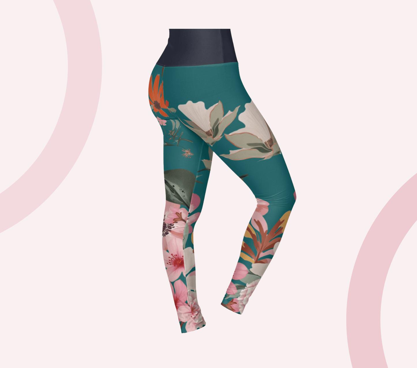 Monroe Floral Yoga Pants Leggings for Woman