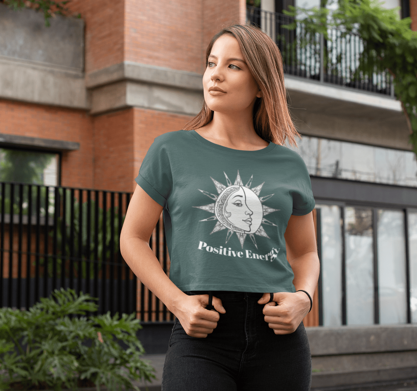 Positive Energy Yoga Shirt Crop Top