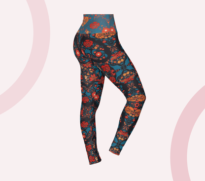 Nimfa Floral Yoga Pants Leggings for Woman