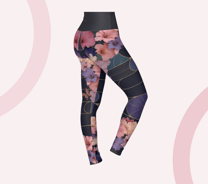 Jun Floral Yoga Pants Leggings for Women