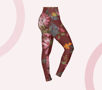 Reign Floral Yoga Pants Leggings for Woman