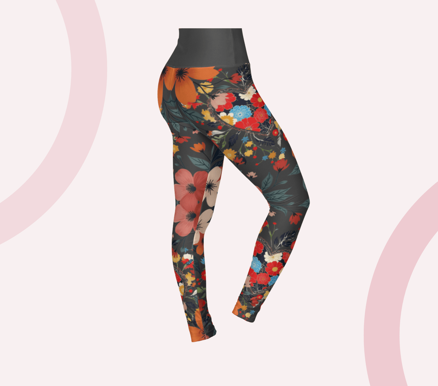 Aster Floral Yoga Pants Leggings for Women