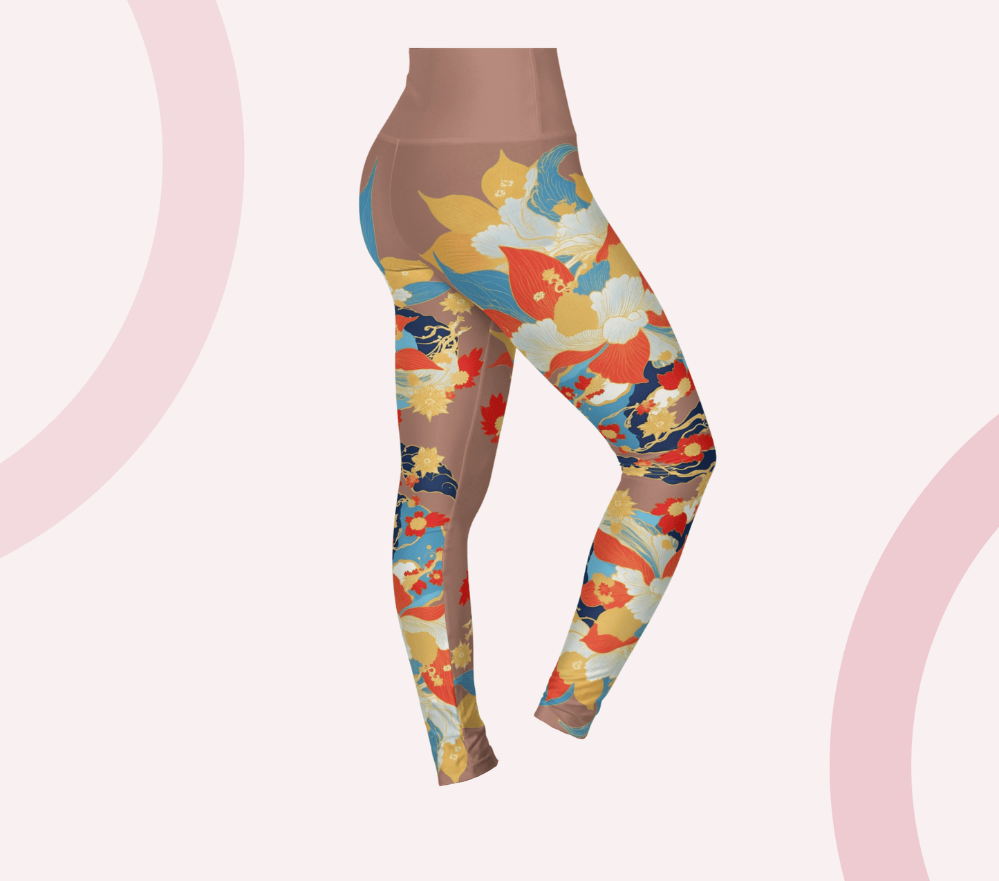 Zeve Floral Yoga Pants Leggings for Women
