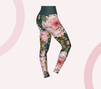Rigby Floral Yoga Pants Leggings for Women