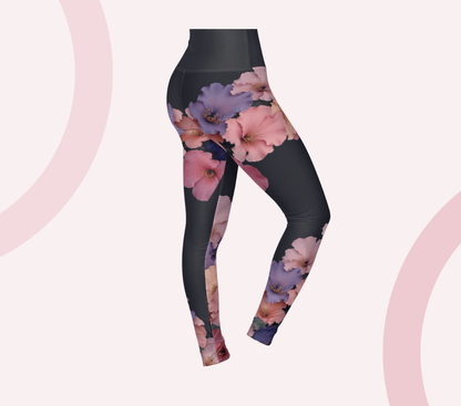 Charm Floral Yoga Pants Leggings for Women