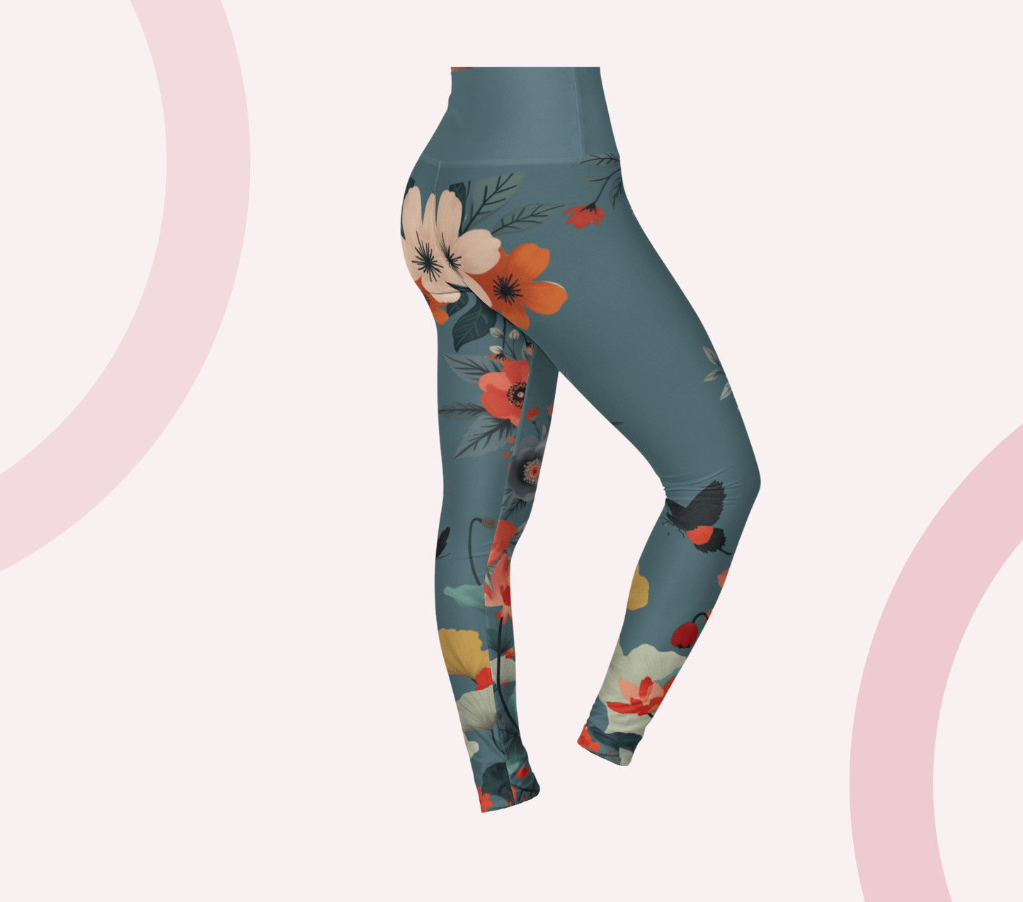 Beckett Floral Yoga Pants Leggings for Woman