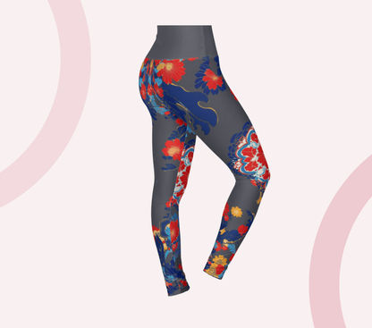 Marley Floral Yoga Pants Leggings for Woman