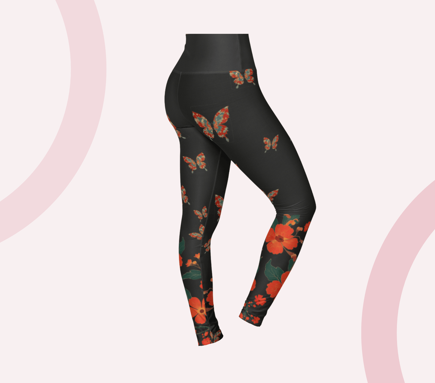 Leander Floral Yoga Pants Leggings for Women