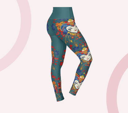 Einar Face Mandala Yoga Pants Leggings for Women