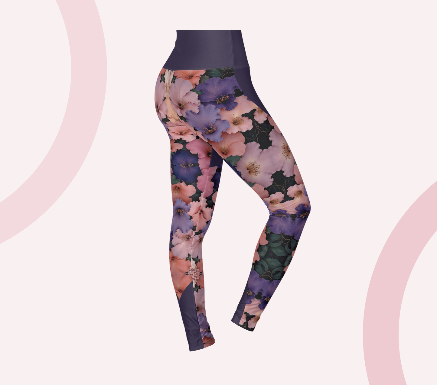 Britney Floral Mandala Yoga Pants Leggings for Woman