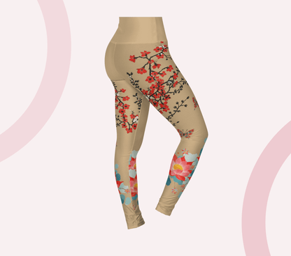 Luna Floral Yoga Pants Leggings for Woman