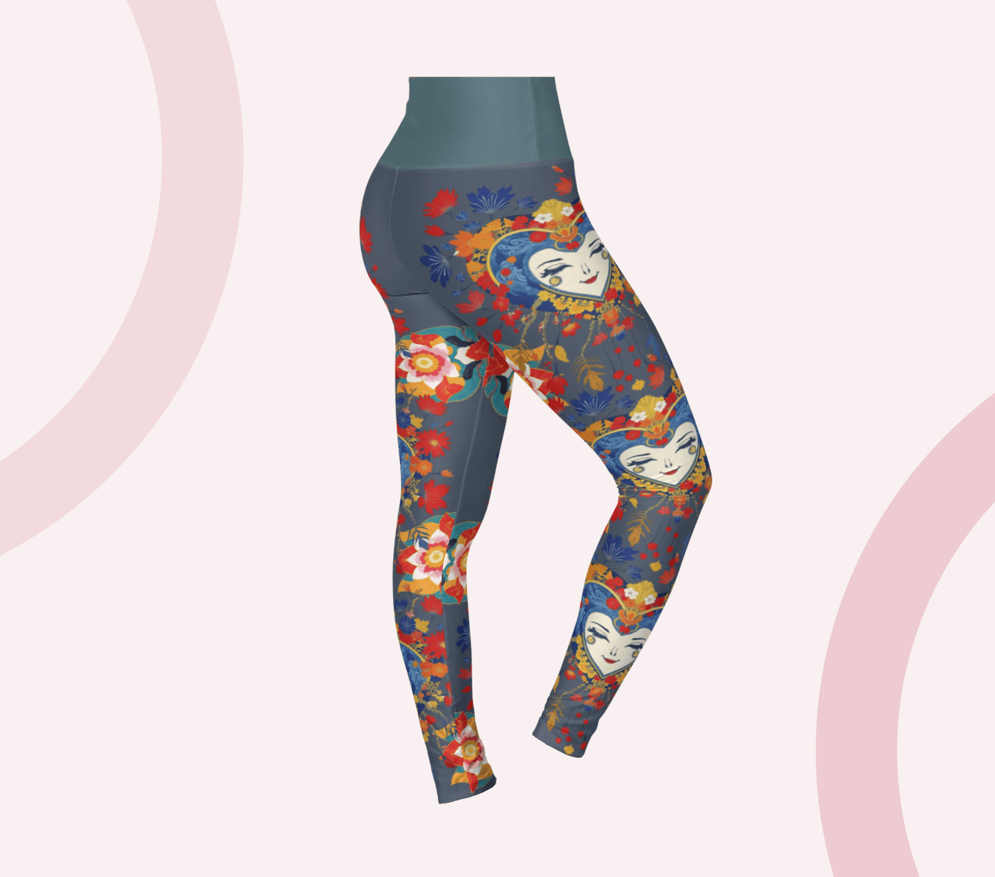 Coca Face Mandala Yoga Pants Leggings for Women