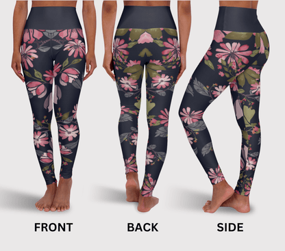 Kai Floral Yoga Pants Leggings for Women