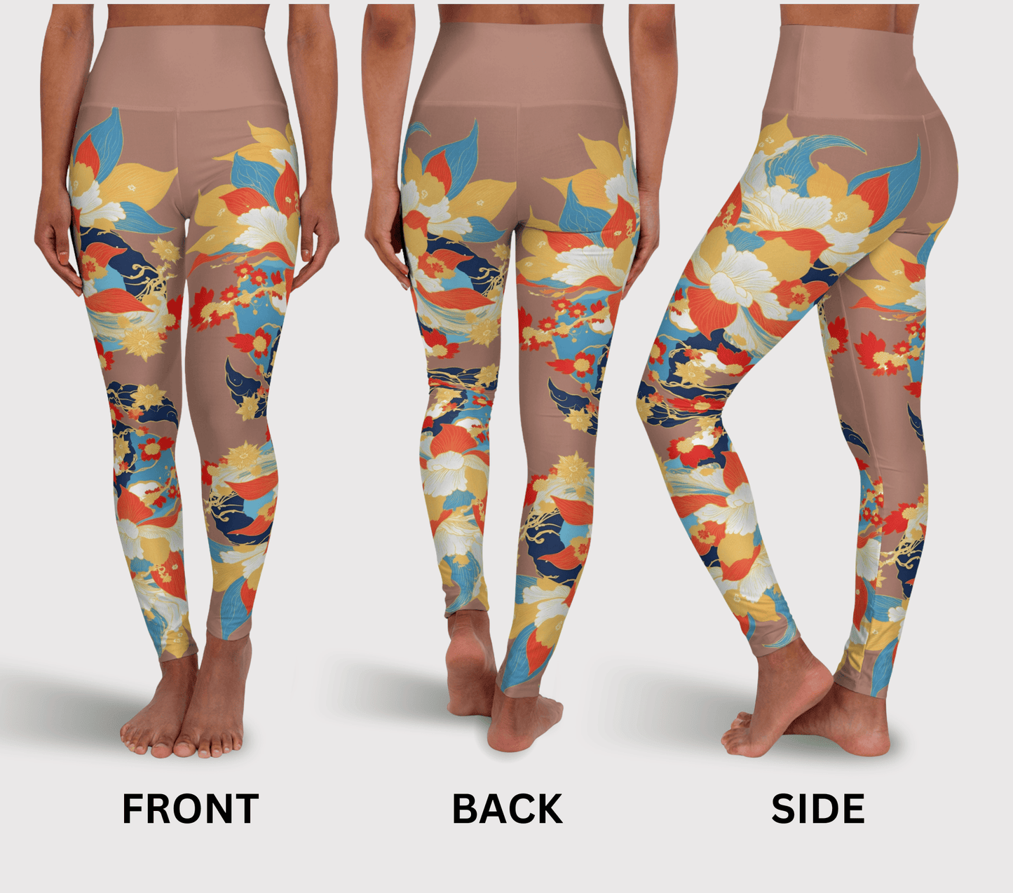 Zeve Floral Yoga Pants Leggings for Women