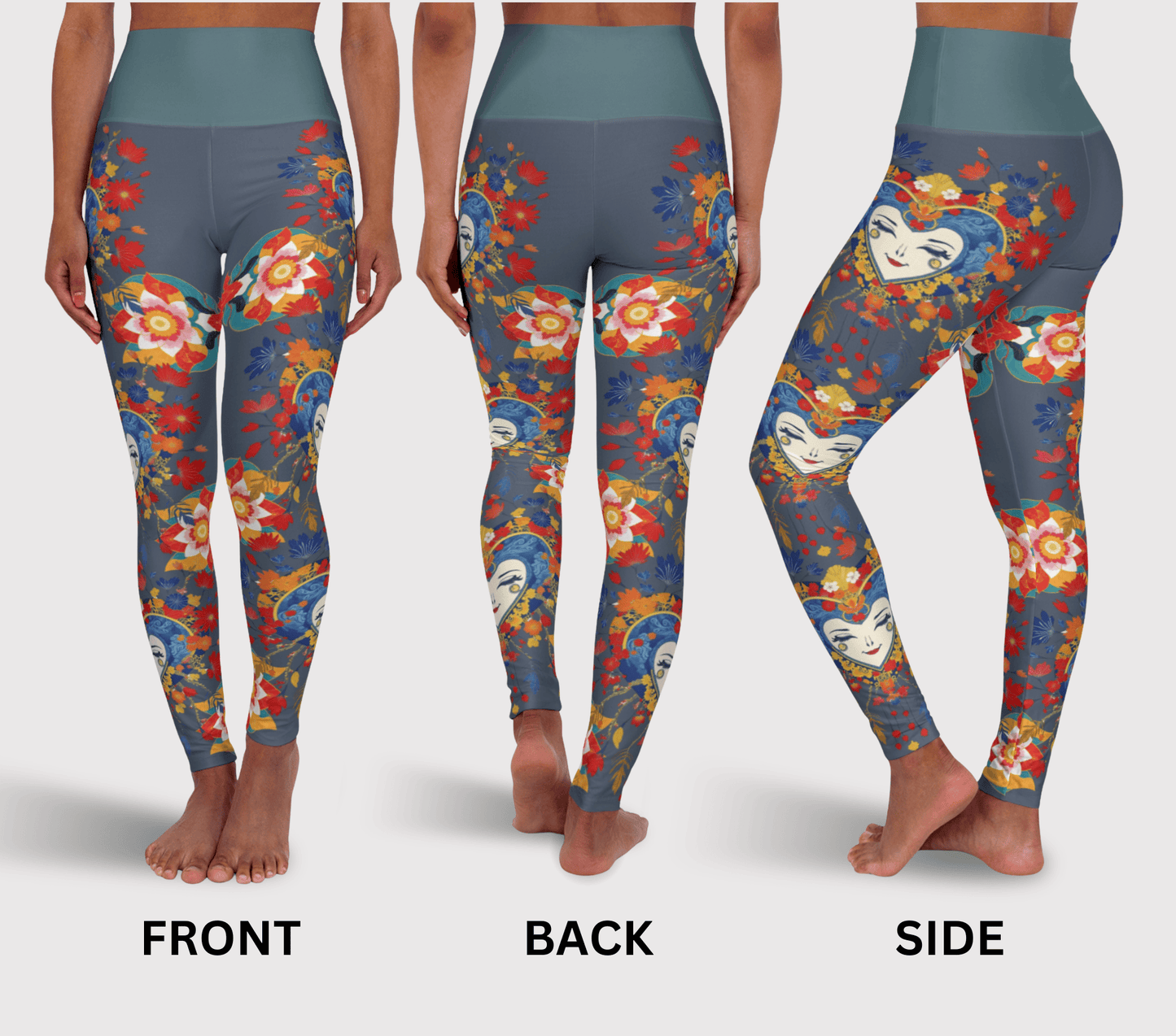 Coca Face Mandala Yoga Pants Leggings for Women