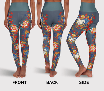 Coca Face Mandala Yoga Pants Leggings for Women