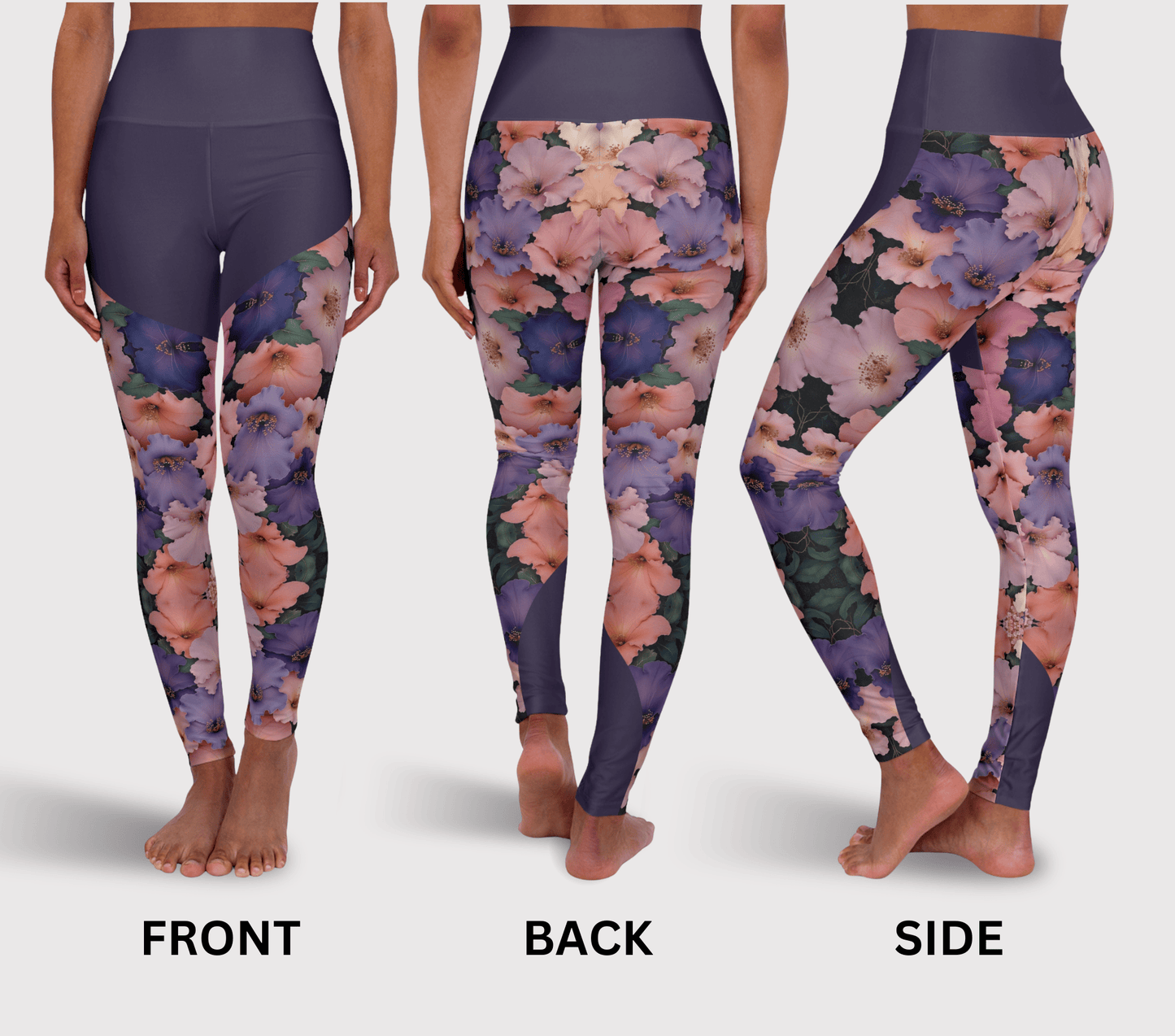 Britney Floral Mandala Yoga Pants Leggings for Woman