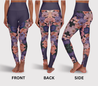 Britney Floral Mandala Yoga Pants Leggings for Woman