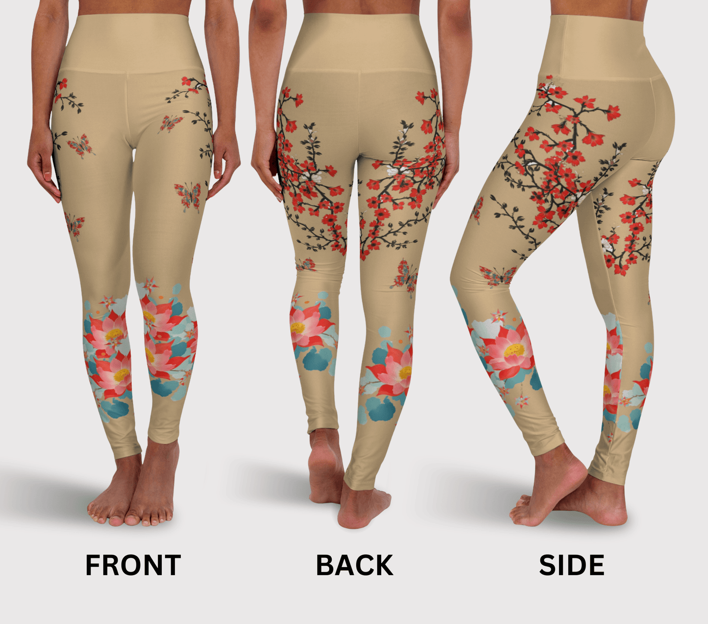 Luna Floral Yoga Pants Leggings for Woman