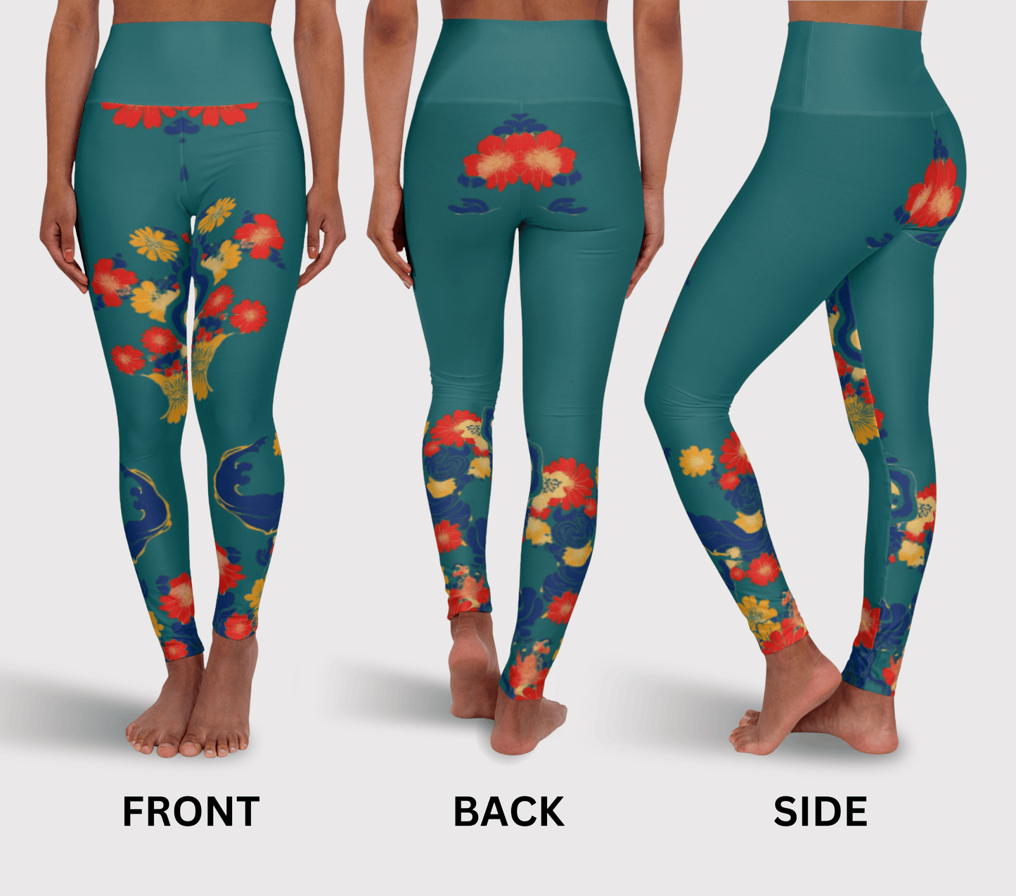 Tyler Floral Yoga Pants Leggings for Woman