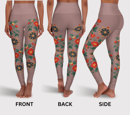 Atens Floral Yoga Pants Leggings for Woman