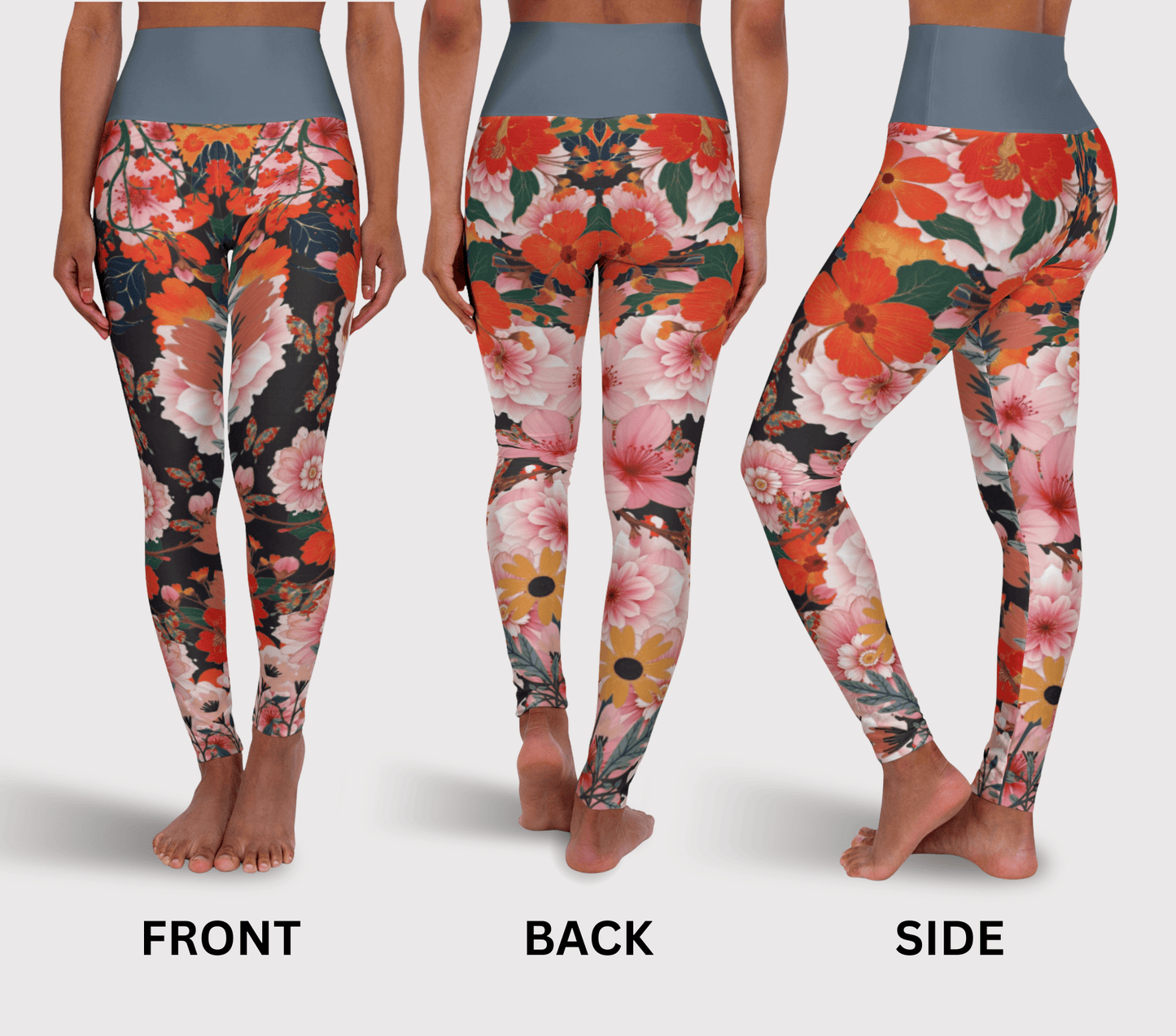 Indi Floral Yoga Pants Leggings for Women