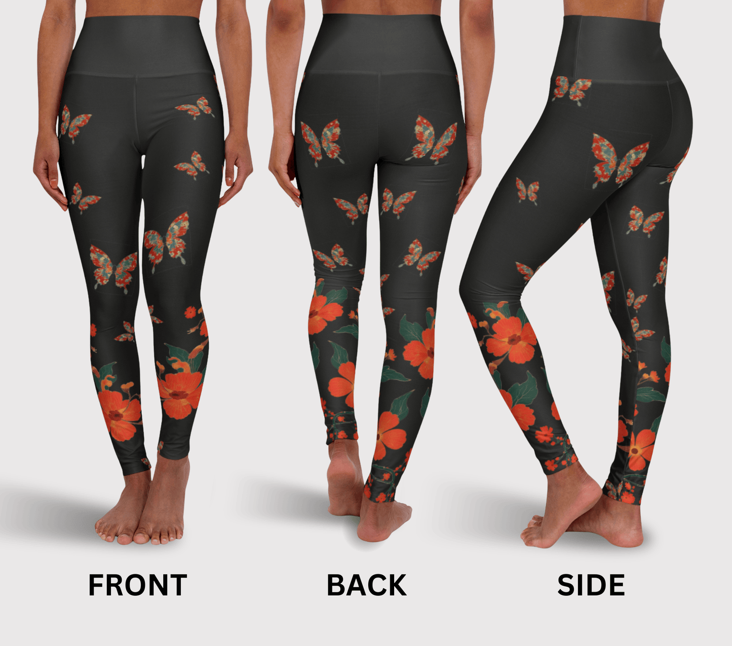Leander Floral Yoga Pants Leggings for Women