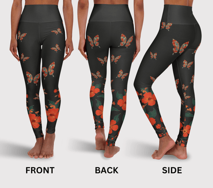 Leander Floral Yoga Pants Leggings for Women