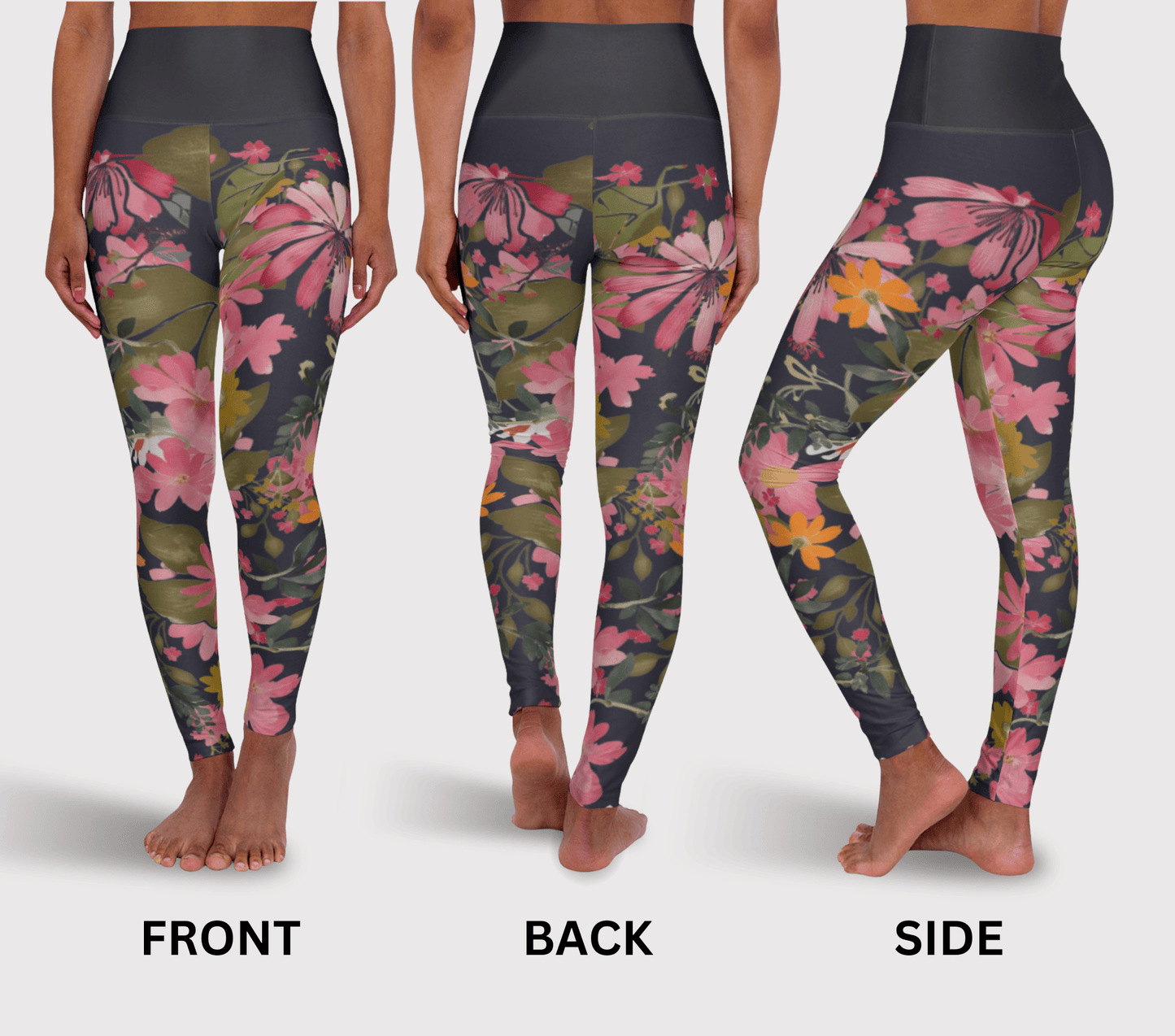 Neris Floral Yoga Pants Leggings for Women