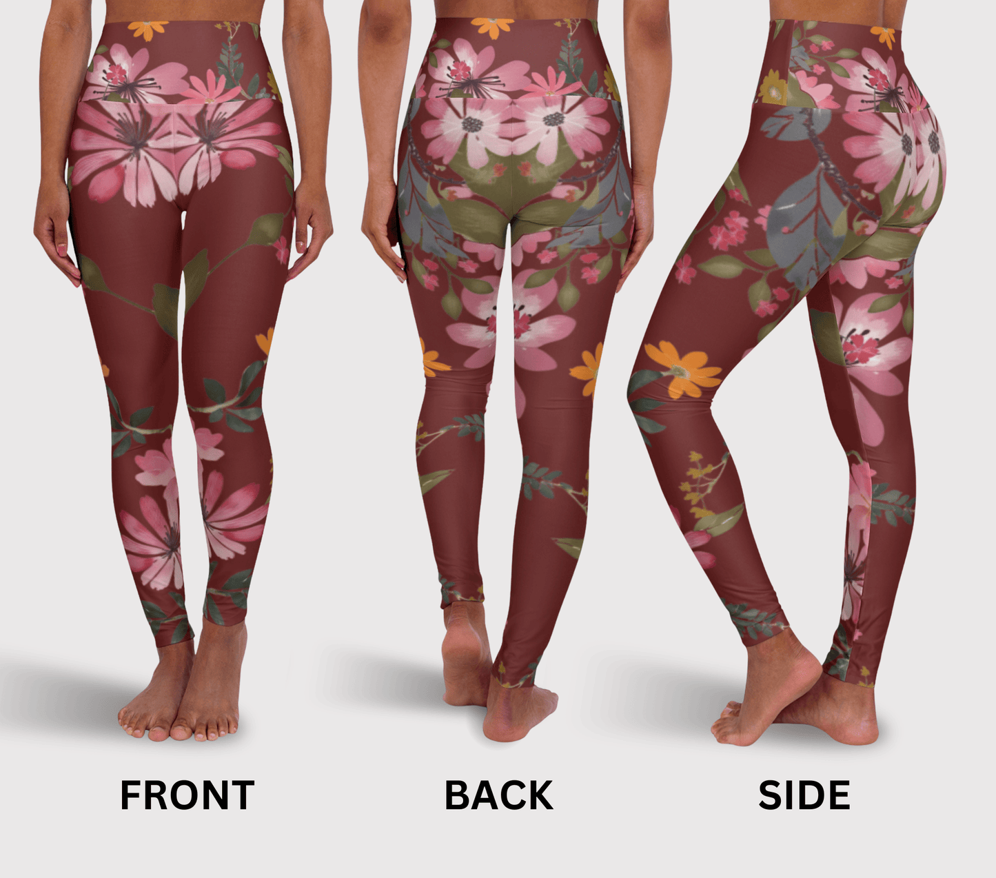 Reign Floral Yoga Pants Leggings for Woman