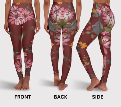 Reign Floral Yoga Pants Leggings for Woman