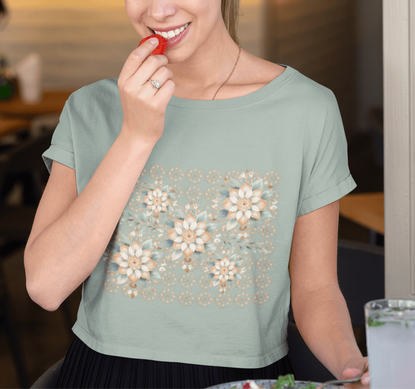 Serenity Flow Yoga Shirt Crop Top