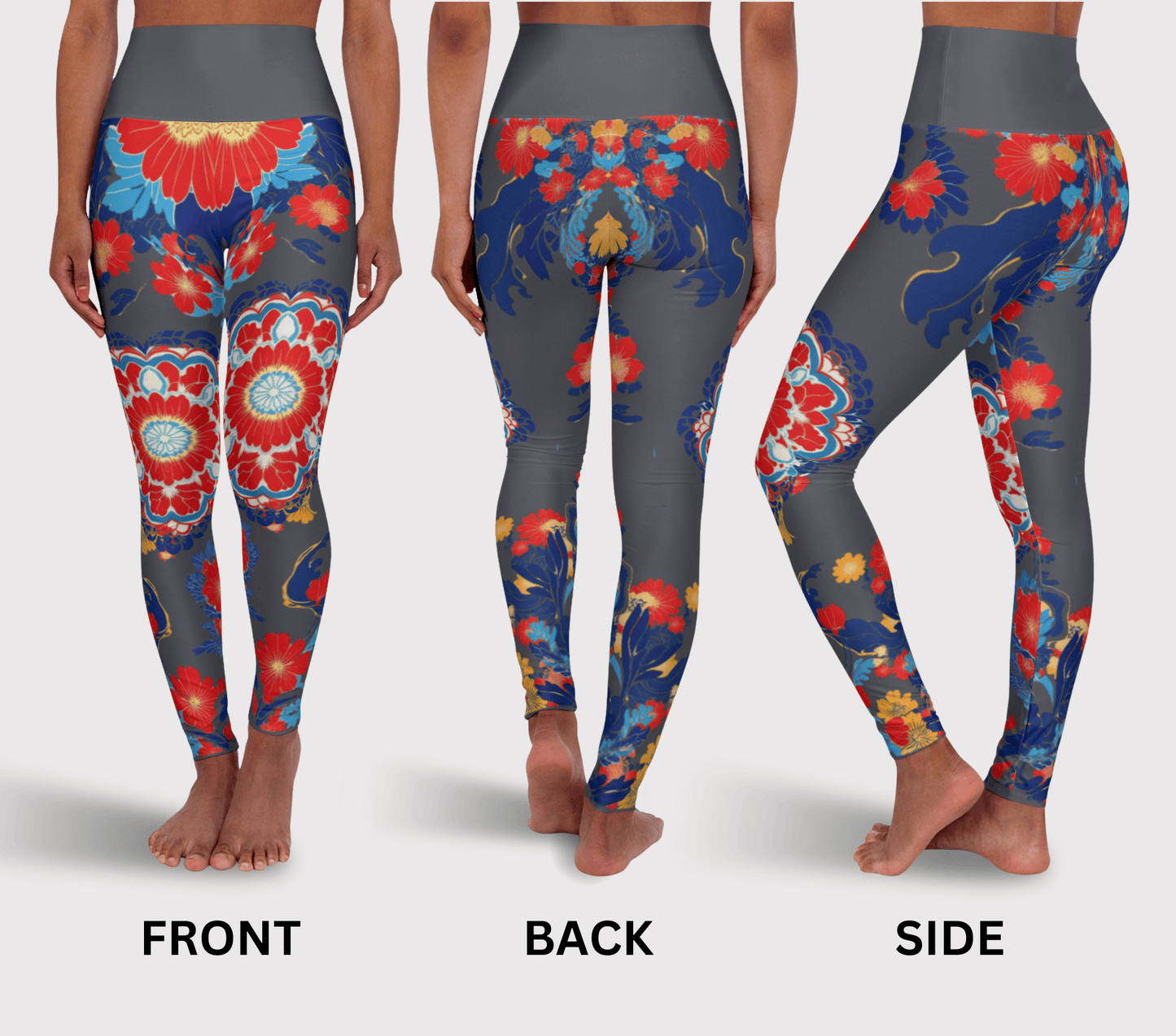 Marley Floral Yoga Pants Leggings for Woman