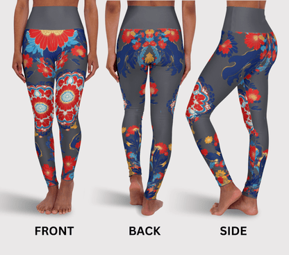 Marley Floral Yoga Pants Leggings for Woman