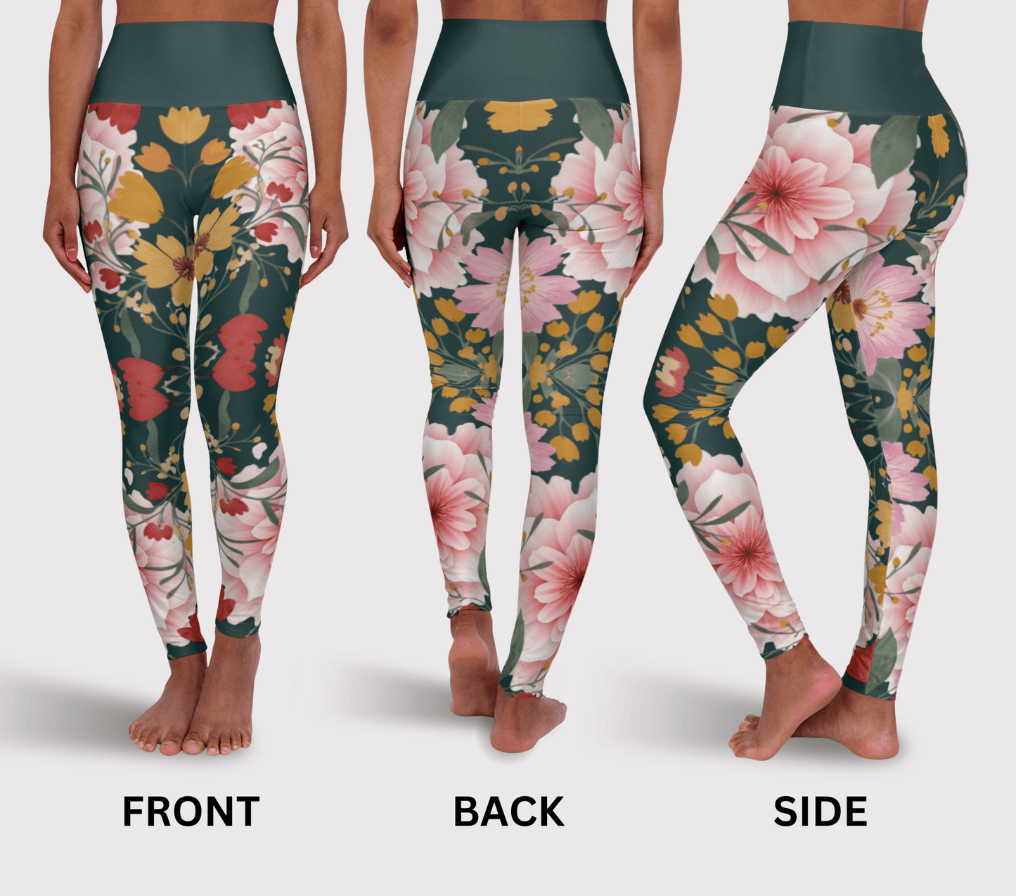 Rigby Floral Yoga Pants Leggings for Women