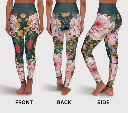 Rigby Floral Yoga Pants Leggings for Women