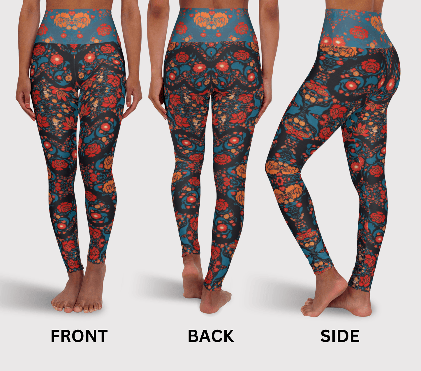 Nimfa Floral Yoga Pants Leggings for Woman