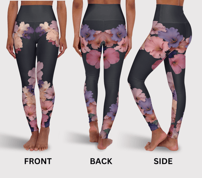 Charm Floral Yoga Pants Leggings for Women
