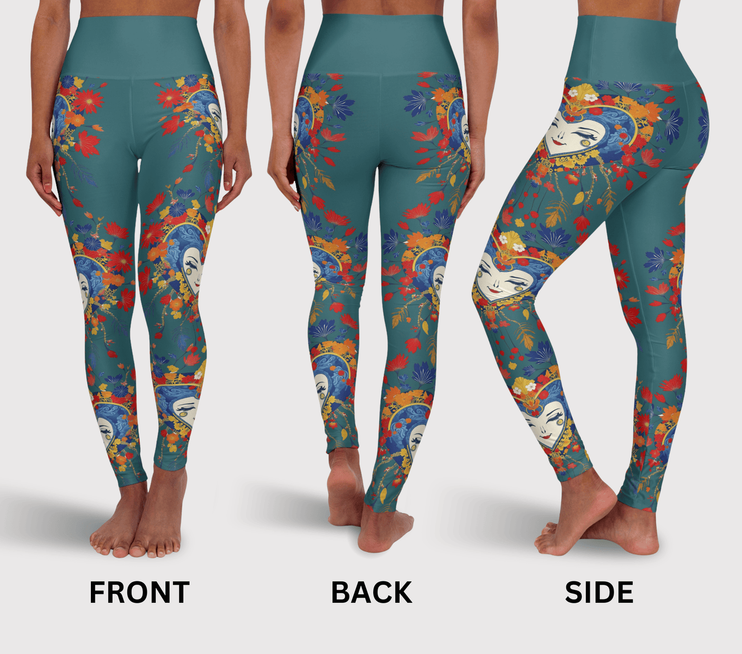 Einar Face Mandala Yoga Pants Leggings for Women