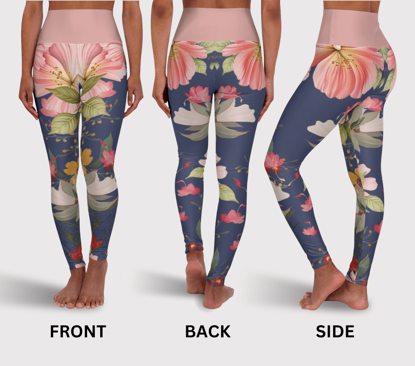 Coast Floral Yoga Pants Leggings for Women