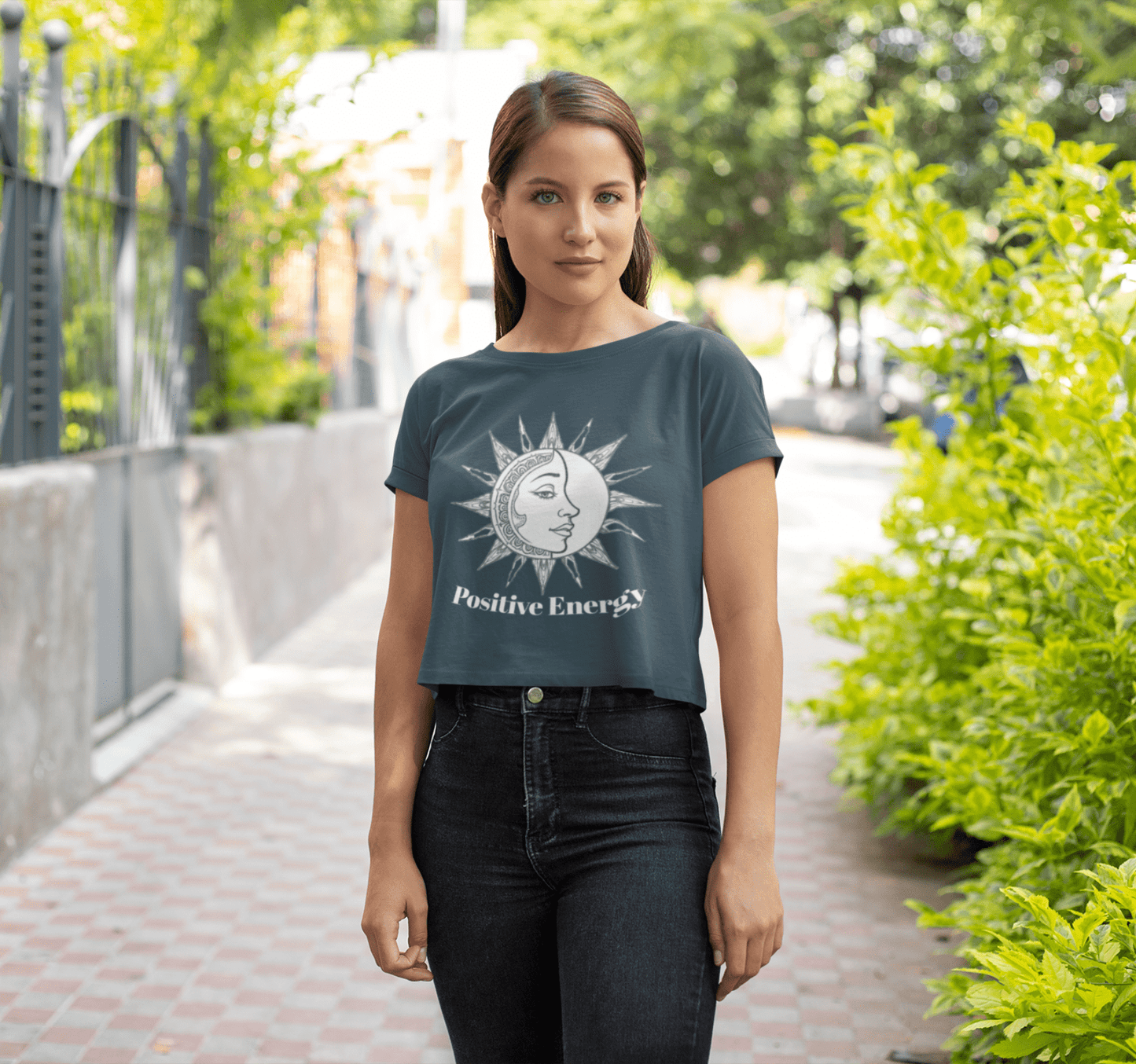 Positive Energy Yoga Shirt Crop Top