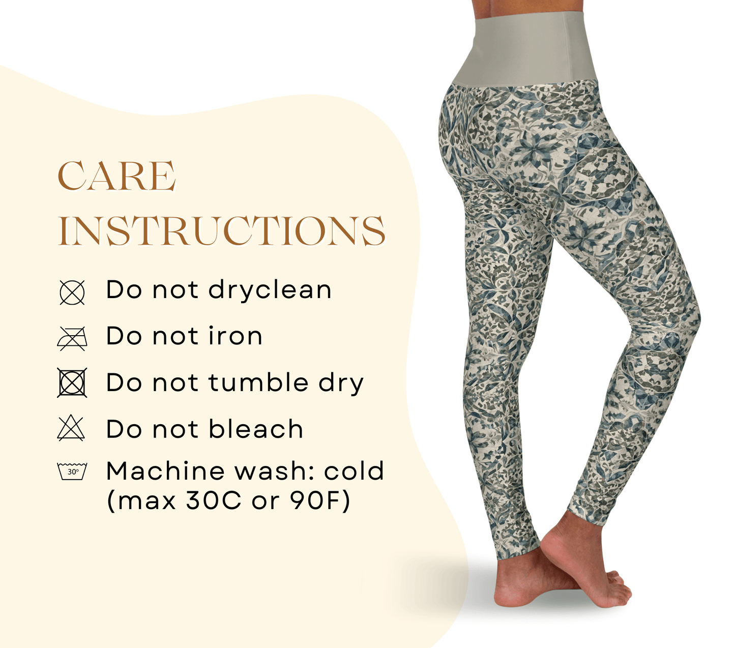 Rosette Yoga Pants Leggings