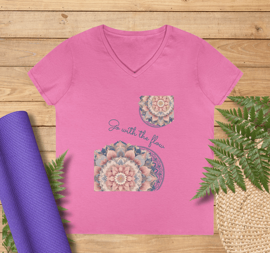 Meri V-neck T-shirt Yoga Wellness for Women